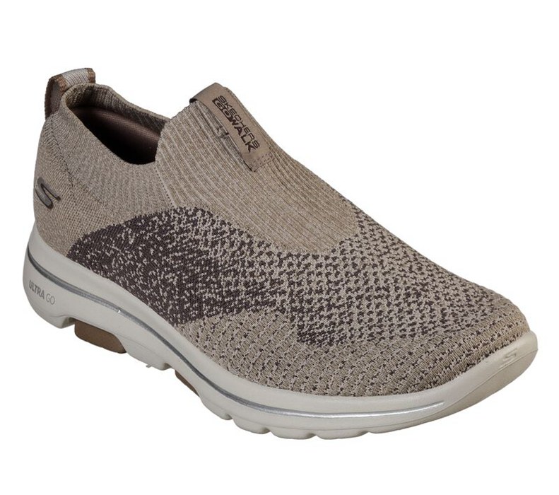 Skechers Gowalk 5 - Merritt - Mens Slip On Shoes Khaki [AU-VL8467]